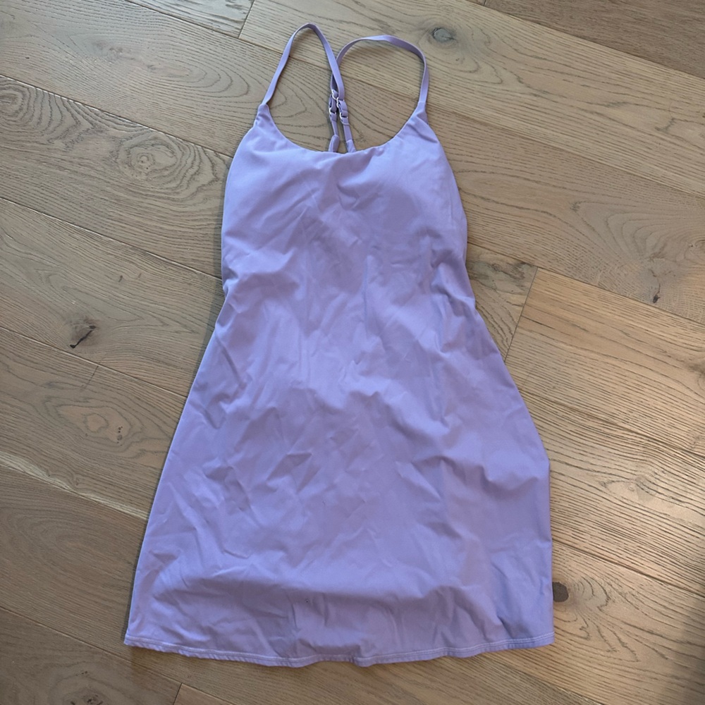 HALARA Light Purple Backless Dress